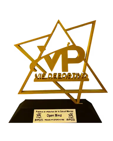 Trofeo de los Premios VIP Deportivo 2025: Premio al impulso de la Salud Mental, Open Mind